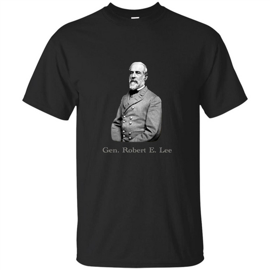 Military T-shirt General Robert E. Lee T-Shirt Black