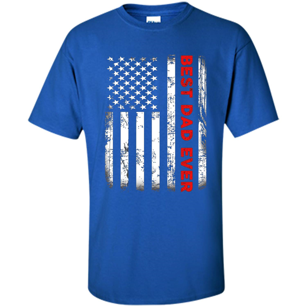 Fathers Day T-shirt Best Dad Ever Royal