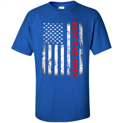 Fathers Day T-shirt Best Dad Ever Royal