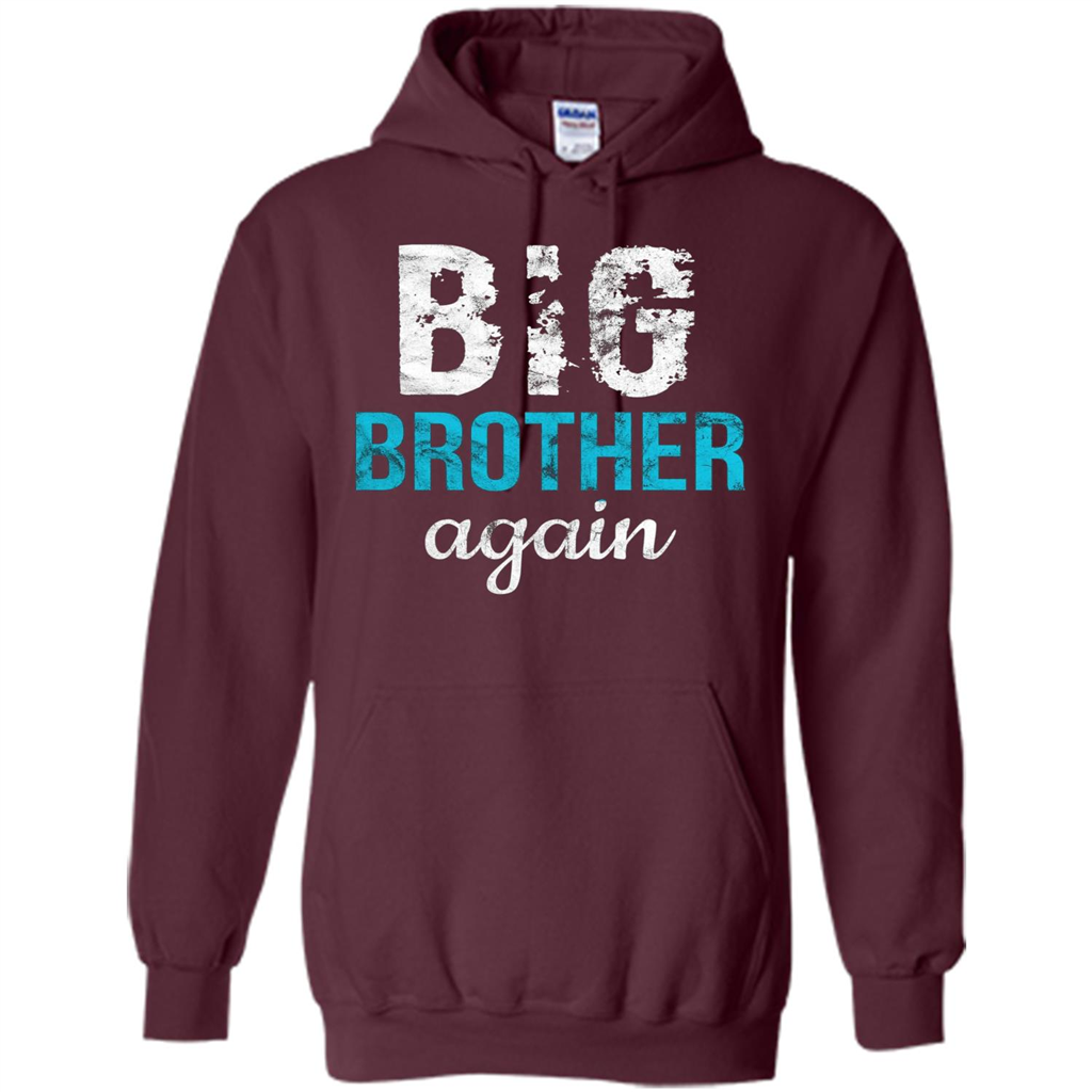 Big Brother Again Distressed T-shirt Maroon