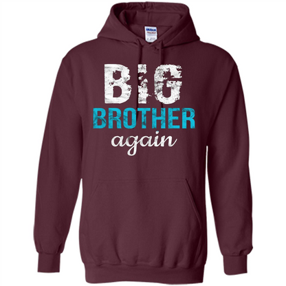 Big Brother Again Distressed T-shirt Maroon