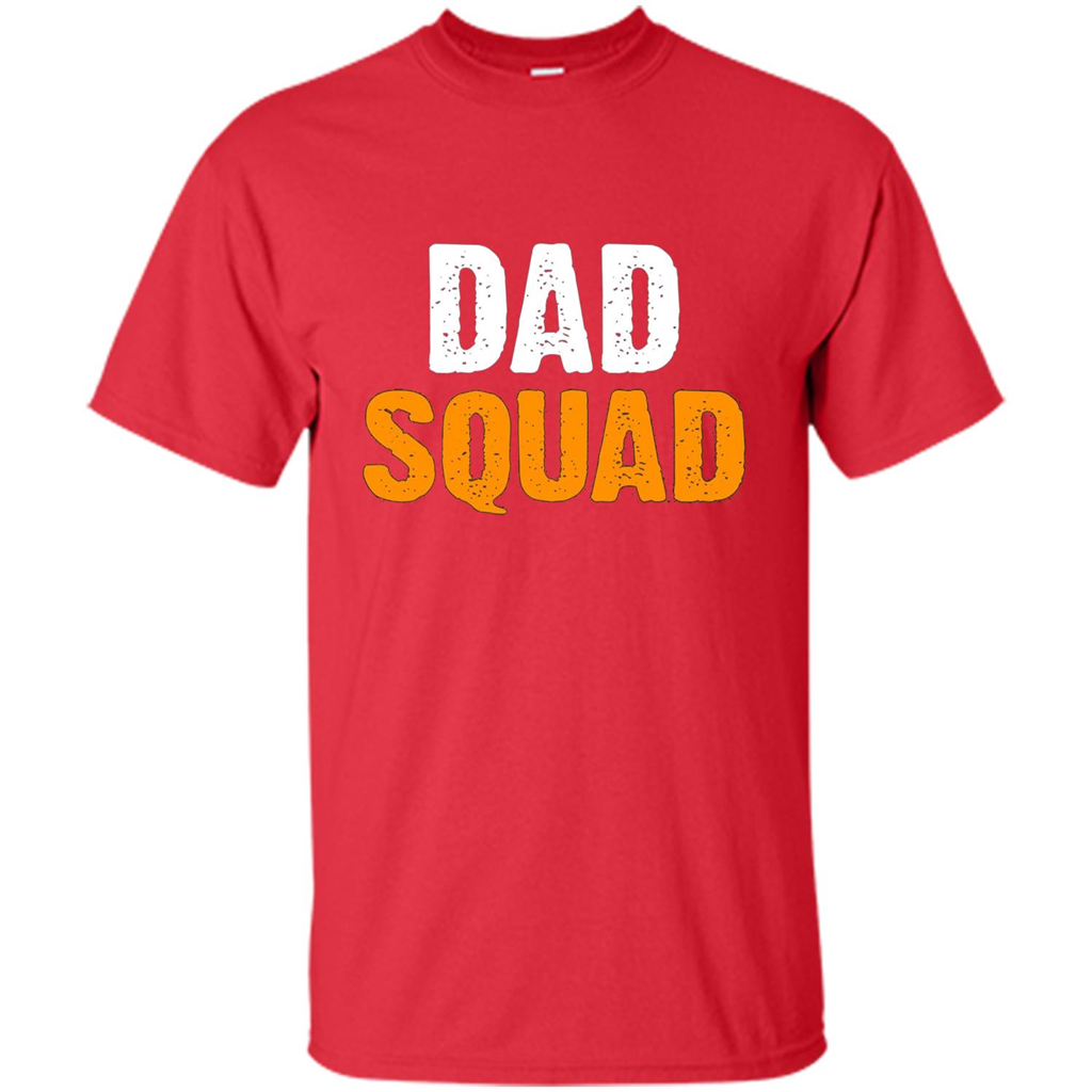 Fathers day T-shirt DAD Squad Funny T-Shirt Red