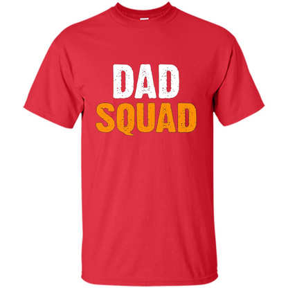 Fathers day T-shirt DAD Squad Funny T-Shirt Red