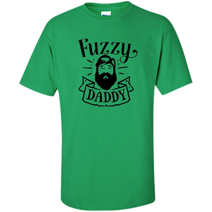Fathers Day T-shirt Fuzzy Daddy Irish Green