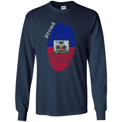 Haiti shirt - Haiti National Flag T-shirt Navy