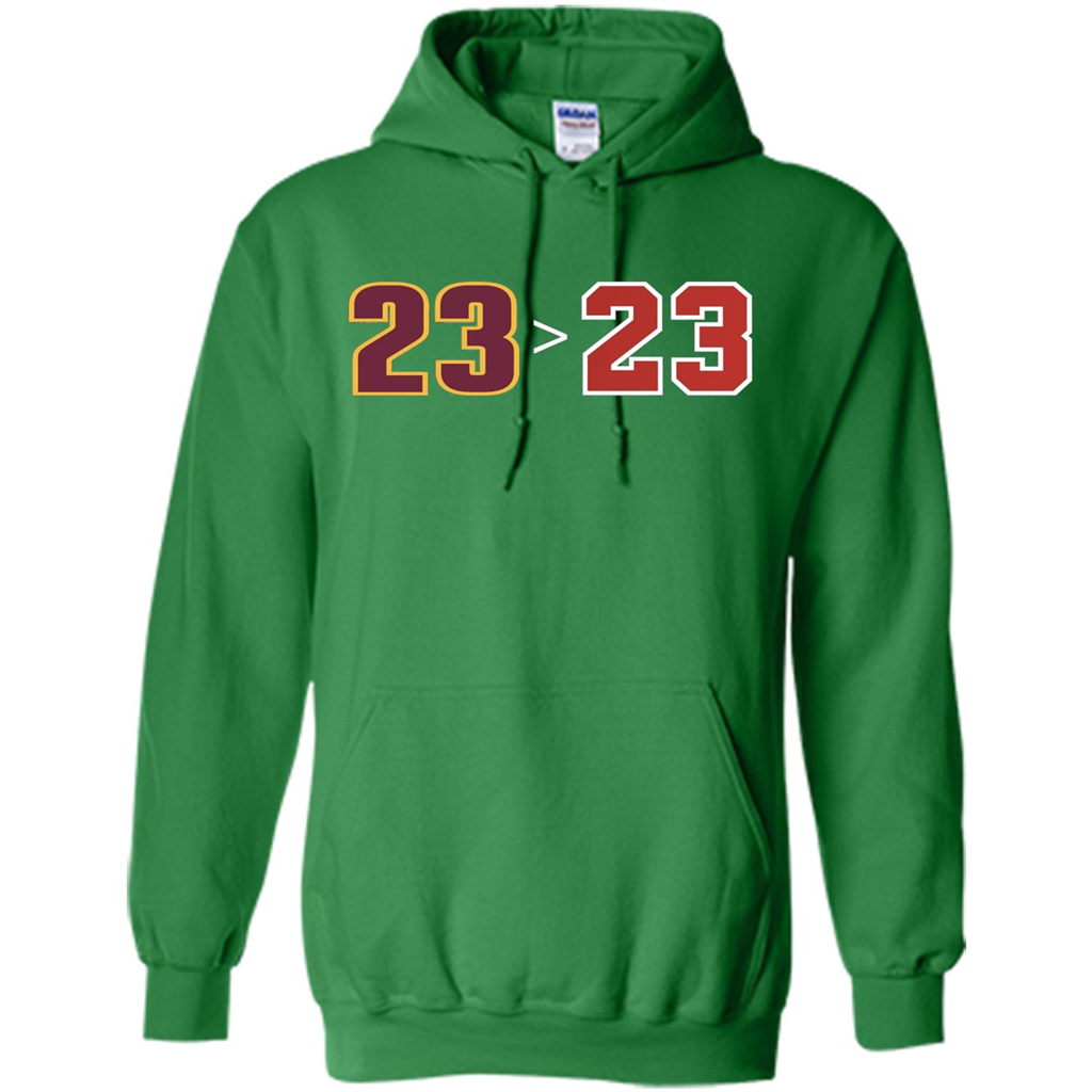 Basketball T-shirt 23 Is Greater Than 23 Irish Green