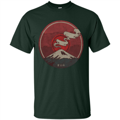 Mount Fuji T-shirt Forest Green