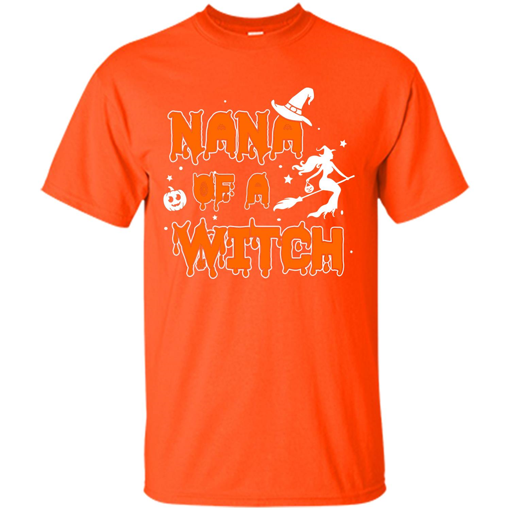 Halloween T-shirt Nana Of A Witch Orange