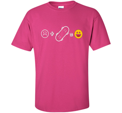 Sad Face But Add Skateboard than very Fun Gift T Shirt shirt Heliconia