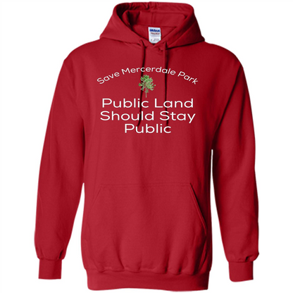 Save Mercerdale Park Public Land Should Stay Public T-shirt Red