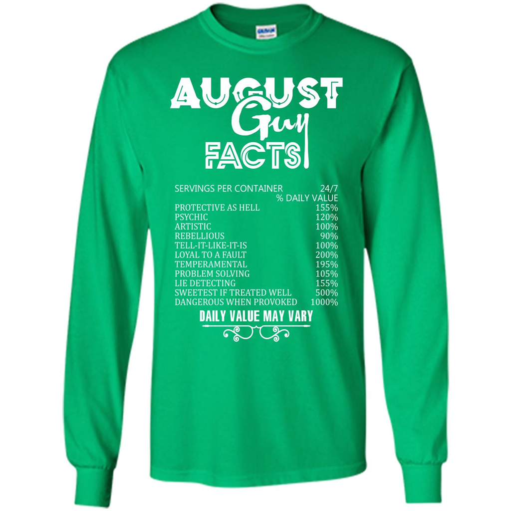 August Guy Facts T-shirt Irish Green