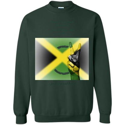 Jamaican Pride T-shirt Jamaican And Proud Forest Green