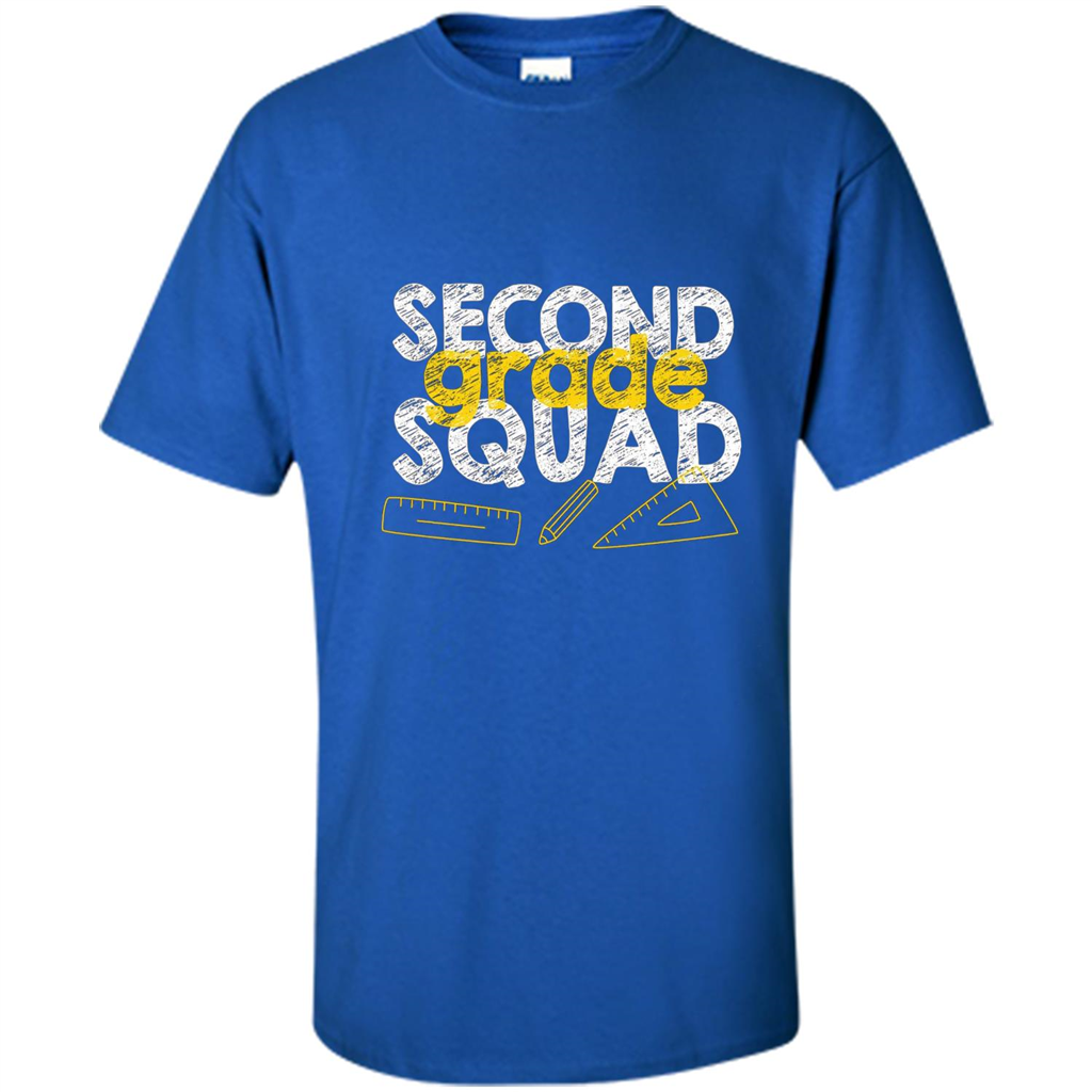Second Grade Squad T-shirt Students Back To School T-shirt Royal