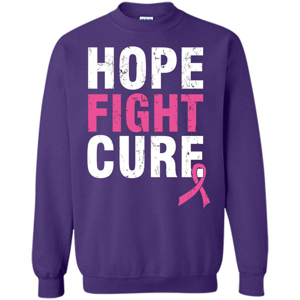 Breast Cancer Awareness T-shirt Hope Fight Cure Orange