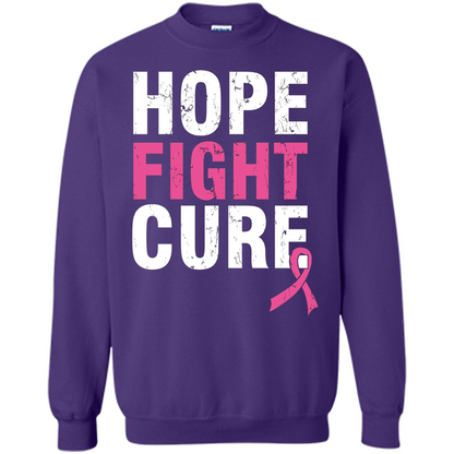 Breast Cancer Awareness T-shirt Hope Fight Cure Orange