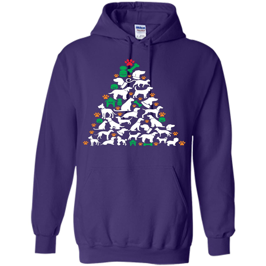 Christmas T-shirt Dog Lover Person Christmas Tree T-shirt