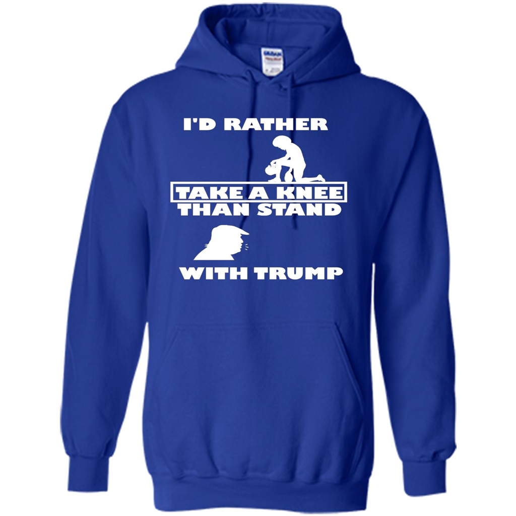 American T-shirt I'd Rather Take A Knee T-shirt Royal