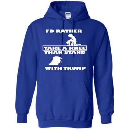 American T-shirt I'd Rather Take A Knee T-shirt Royal