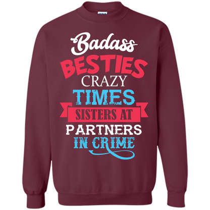 Family T-shirt Sisters Partners In Crime T-shirt Maroon