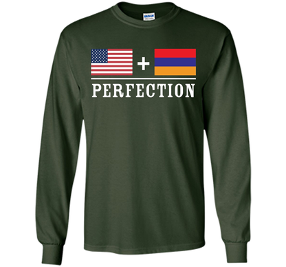 American + Armenian = Perfection Flag T-Shirt t-shirt Forest Green