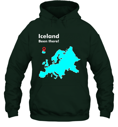Iceland Been There Map Shirt Hoodie Hoodie Forest
