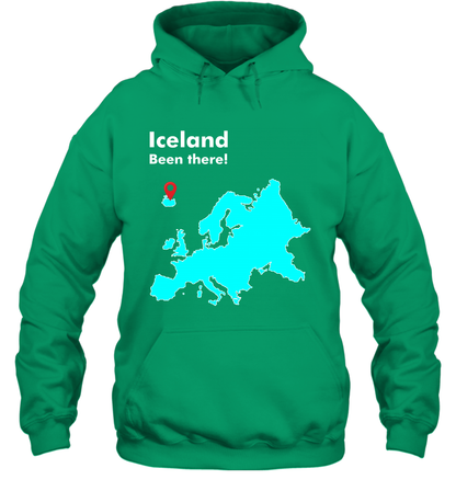 Iceland Been There Map Shirt Hoodie Hoodie Irish