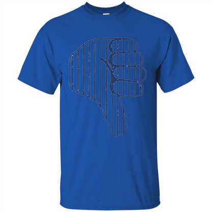 Baseball T-shirt Baseball Celebration Thumbs Down T-shirt Royal