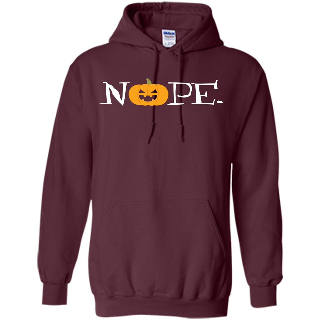 Halloween T-shirt Nope T-shirt Maroon