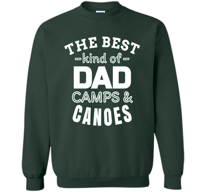 Men's Father's Day t shirt for Dad who camps and canoes t-shirt Forest Green
