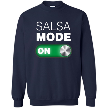 Salsa Mode On T-shirt. Great for Dance Class Navy