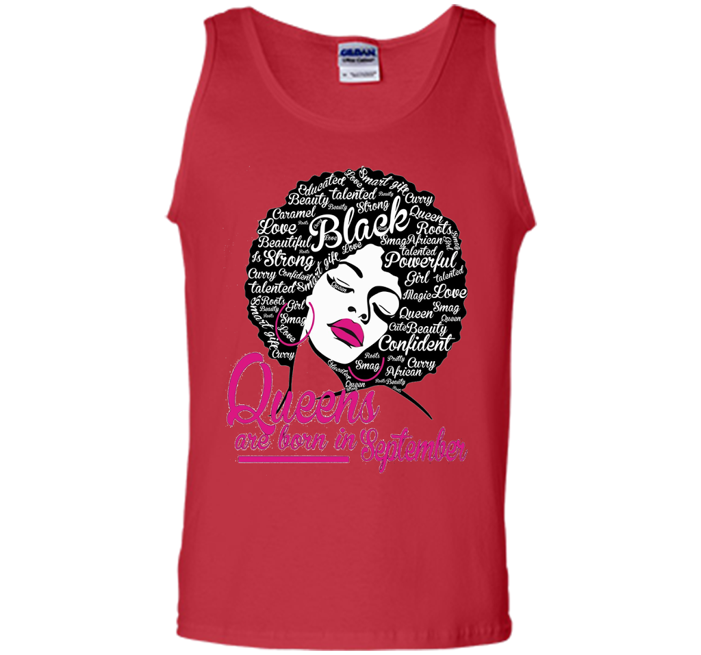Queens Are Born In September - Strong Black Woman T-shirt