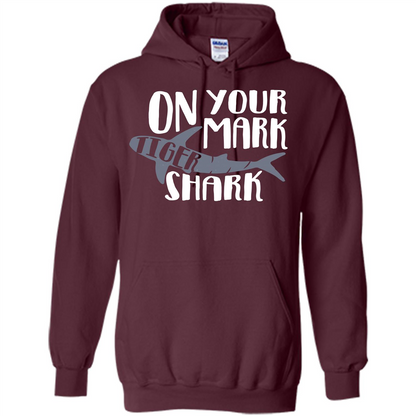 Tiger Shark T-shirt On Your Mark Tiger Shark T-shirt Maroon