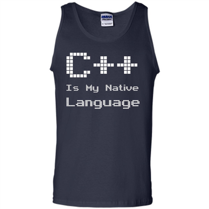 IT T-shirt C++ Is My Native Language Navy