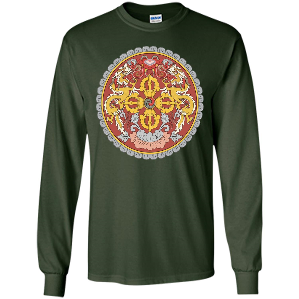 Emblem Of Bhutan T-shirt Forest Green