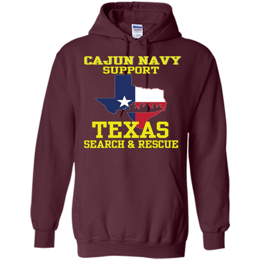 Cajun Navy Support Texas Search And Rescue T-shirt Maroon
