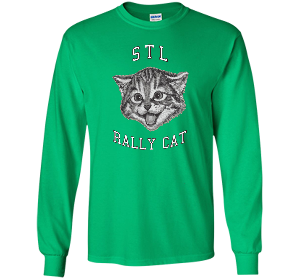 Cat Lover T-shirt Saint Louis Rally Cat T-shirt Irish Green