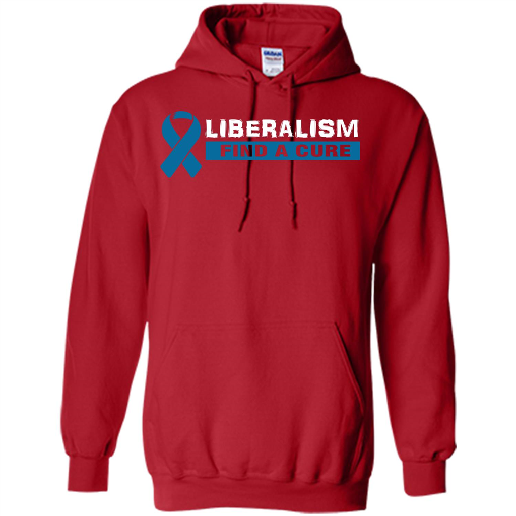 Cancer Awareness T-shirt Liberalism Find A Cure T-shirt Red