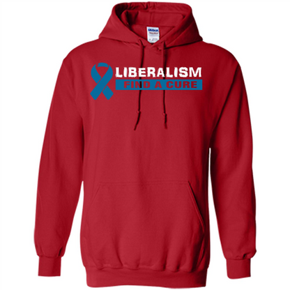Cancer Awareness T-shirt Liberalism Find A Cure T-shirt Red