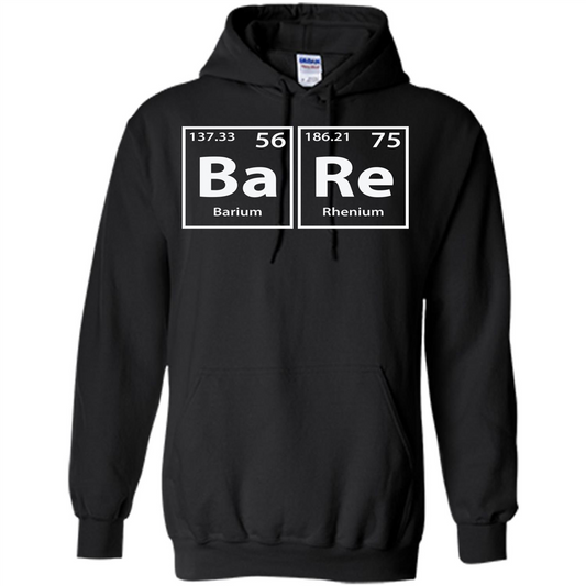 Bare (Ba-Re) Funny Elements Spelling T-shirt Black