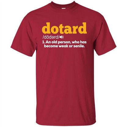 American President T-shirt Dotard Resist Trump T-shirt Cardinal