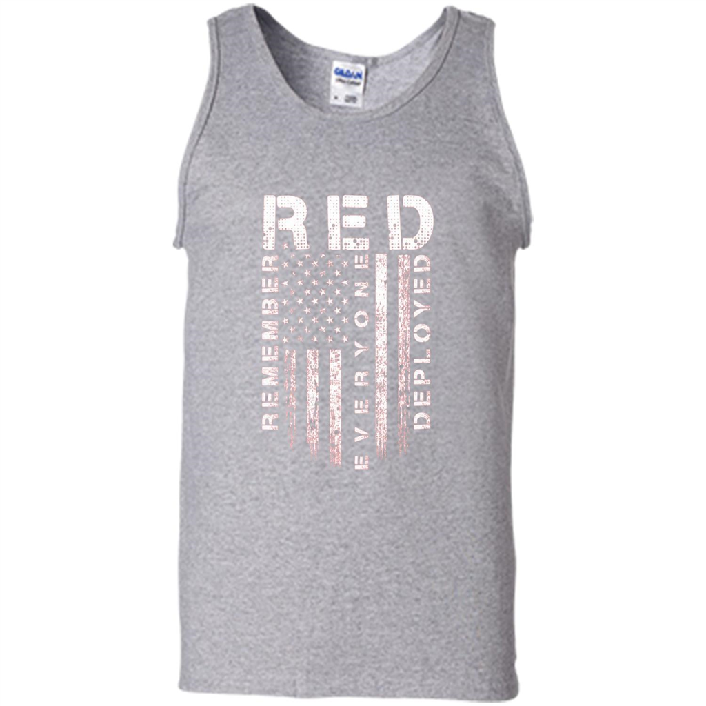 Red Friday - Remember Everyone Veteran Deployed T-shirt Sport Grey