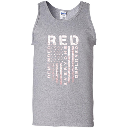 Red Friday - Remember Everyone Veteran Deployed T-shirt Sport Grey