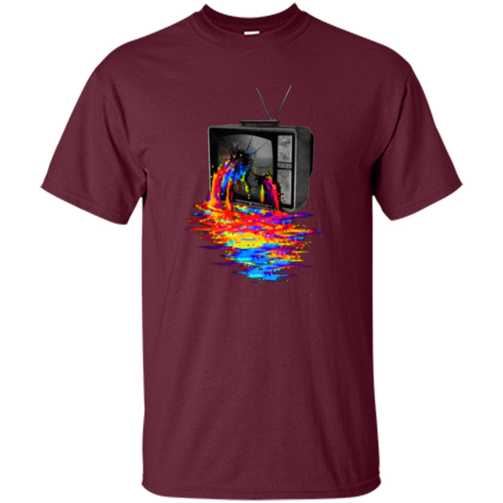 Pixel Overload T-shirt Maroon