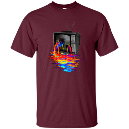 Pixel Overload T-shirt Maroon