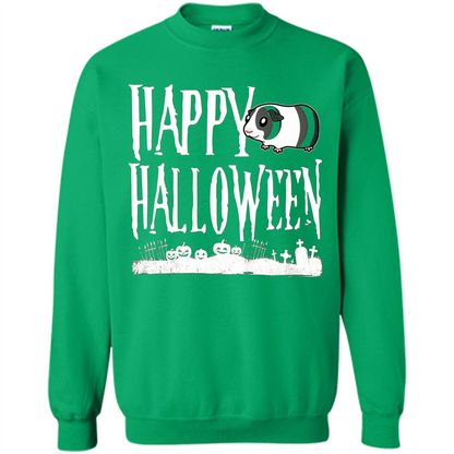 Happy Halloween Guinea Pig T-shirt Irish Green