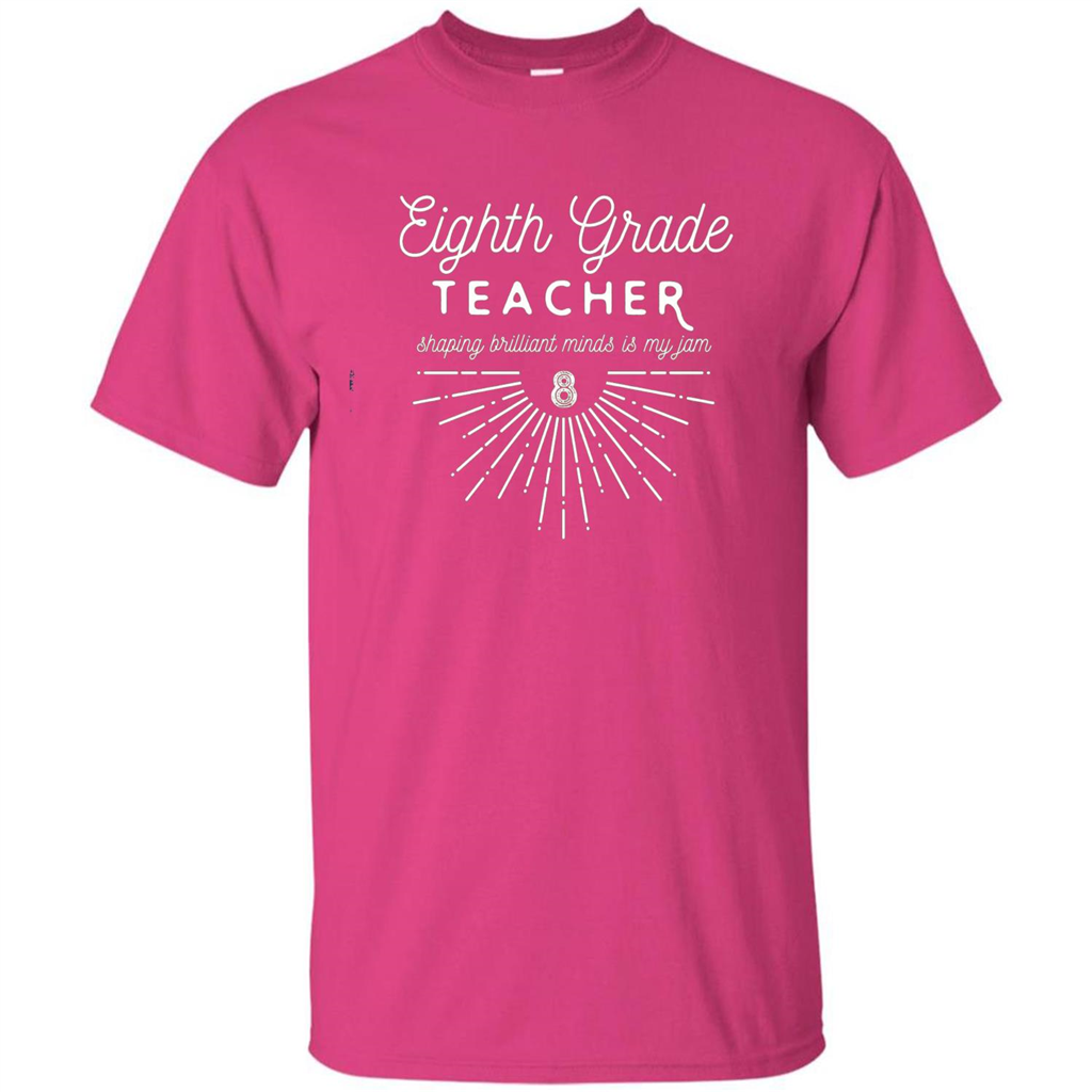 Teacher T-Shirts by F5 Eighth Grade Teacher T-shirt Heliconia