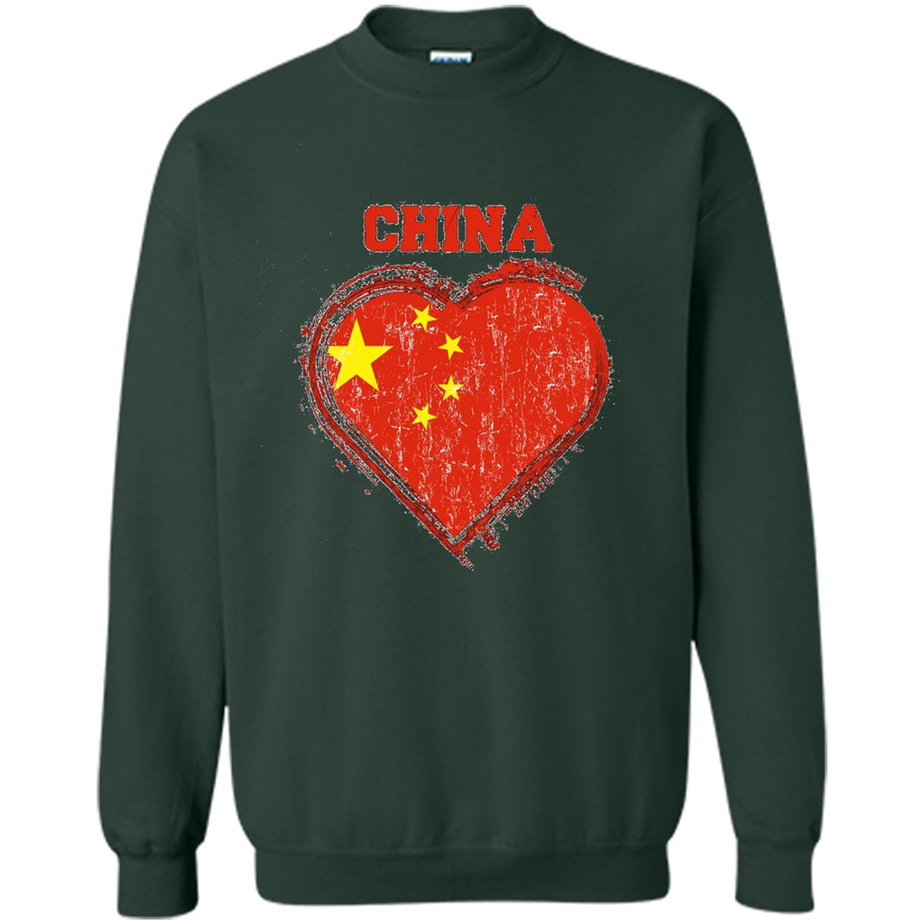 Chinese T-shirt Chinese Flag Shirt Forest Green
