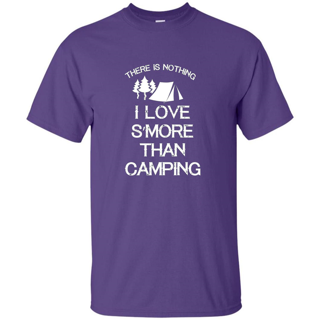 There is Nothing I Love S'more Than Camping T-shirt Purple