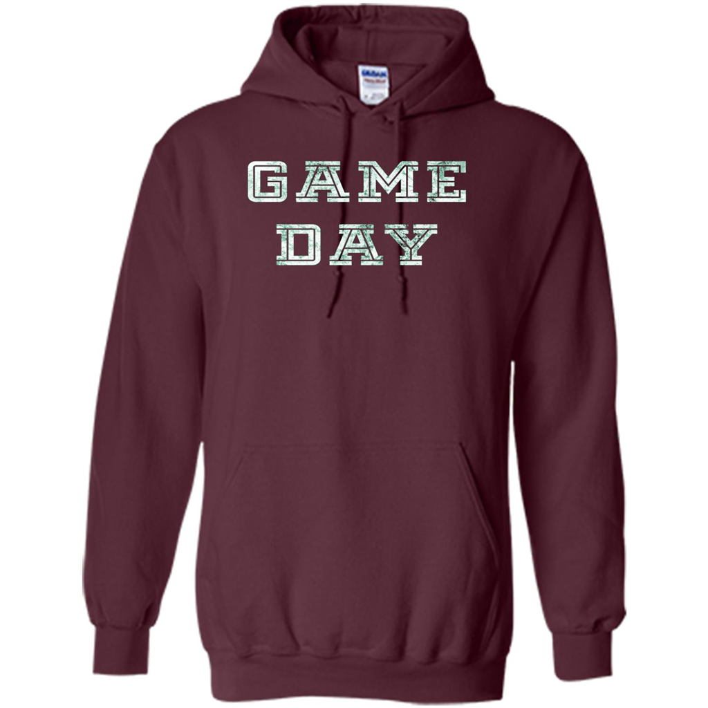 Game Day Football T-Shirt For Football Fans Maroon