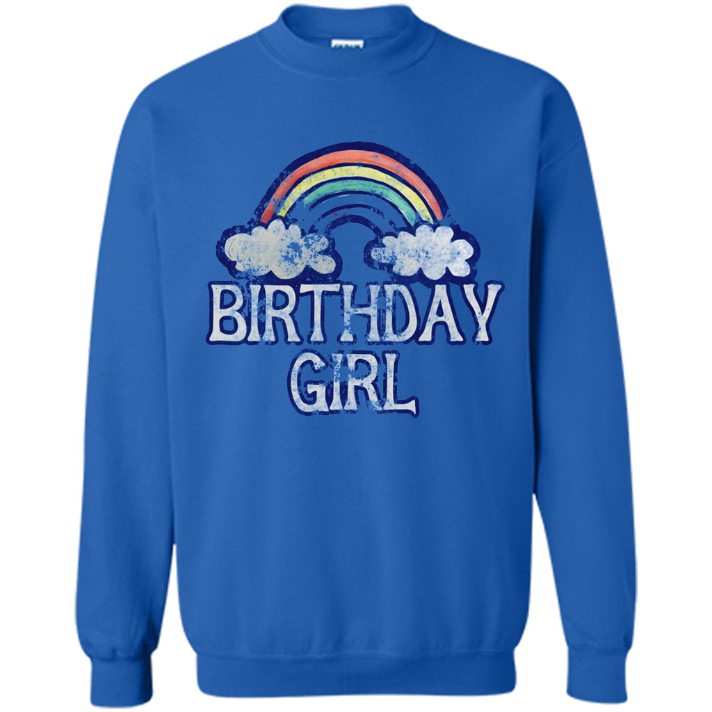 Birthday Girl Rainbow T-shirt Royal
